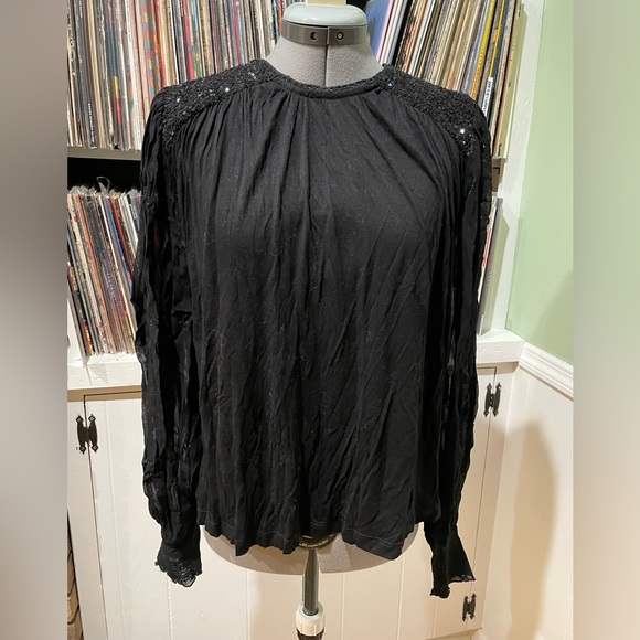 Anthropologie Bl-nk Sequin-Embellished Blouse - Picture 5 of 8